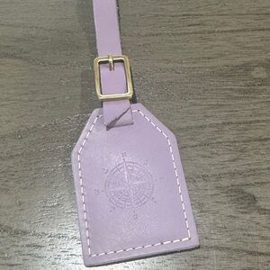 PLG Lavender Luggage Tag with Gold Buckle